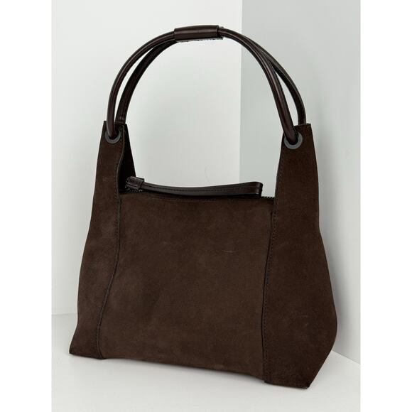 Gucci Dark Brown Suede Shoulder Bag - Picture 1 of 16